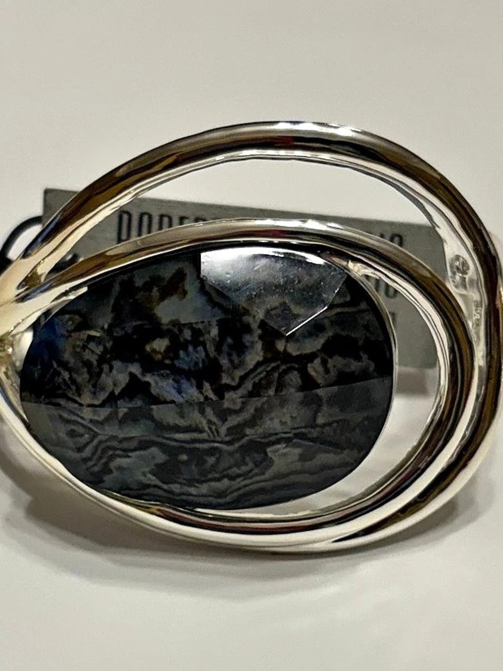 Robert Lee Morris Statement Silver & Black Bracelet NWT